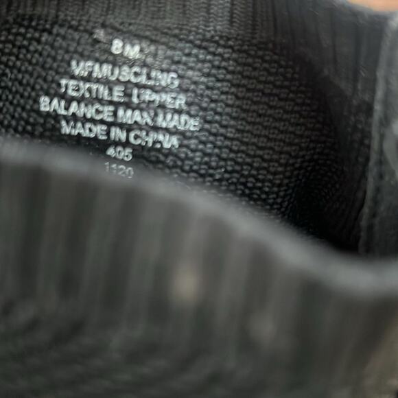 MARC FISHER MUSCLING WEDGE BLACK FABRIC SLIP ON SNEAKERS SIZE 8M - Picture 4 of 5